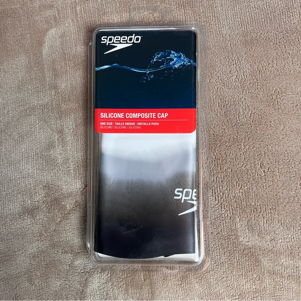 SPEEDO Elastomeric and Composite Silicone Printed Swim Cap Bundle - One Size - Picture 2 of 5